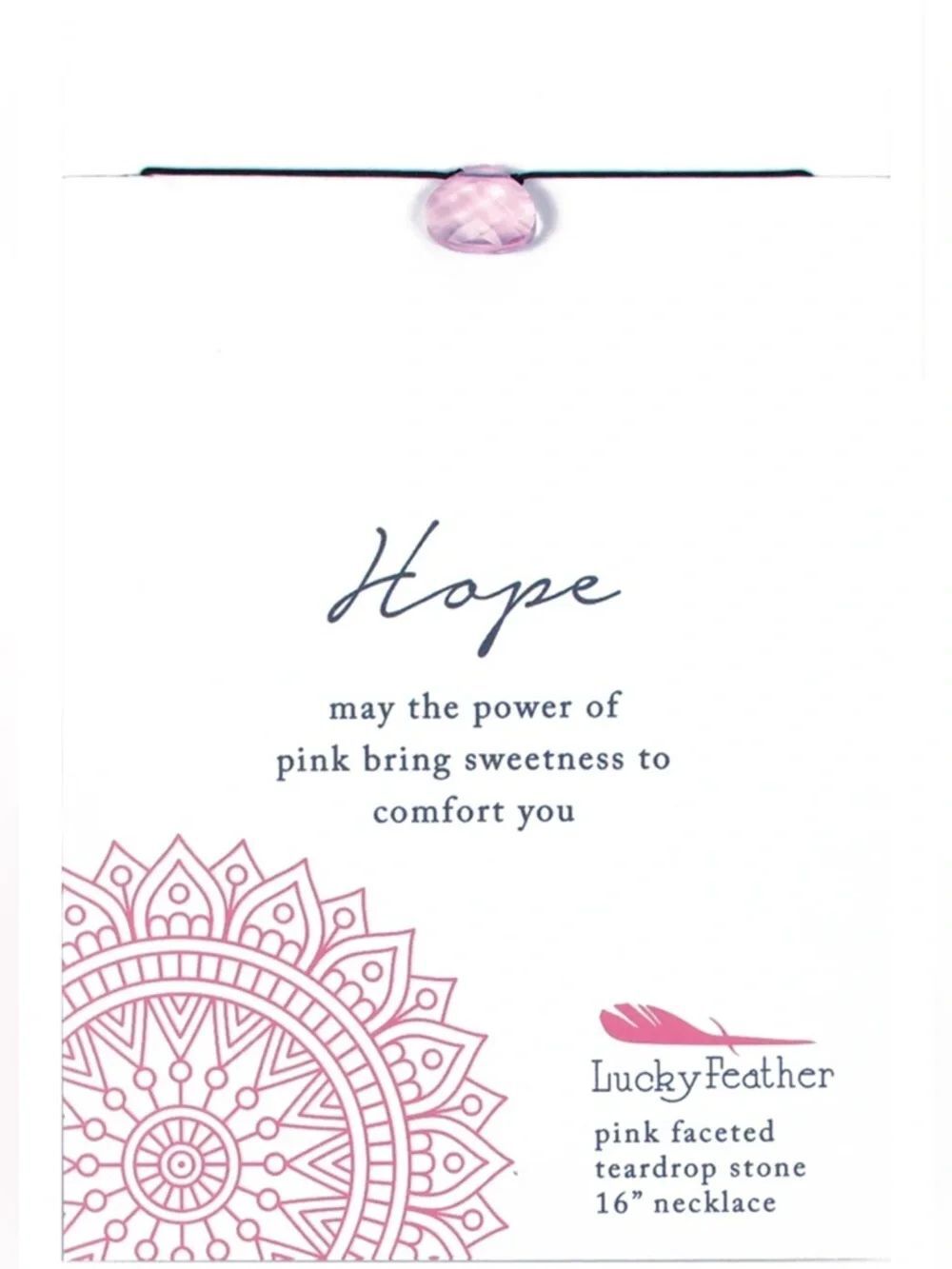 Color Power Necklace - Pink - Hope